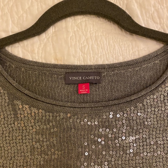 [Vince Camuto] Gray Sequined Sweater - Picture 10 of 10